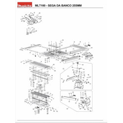 Makita Spare Parts for Bench Saw MLT100