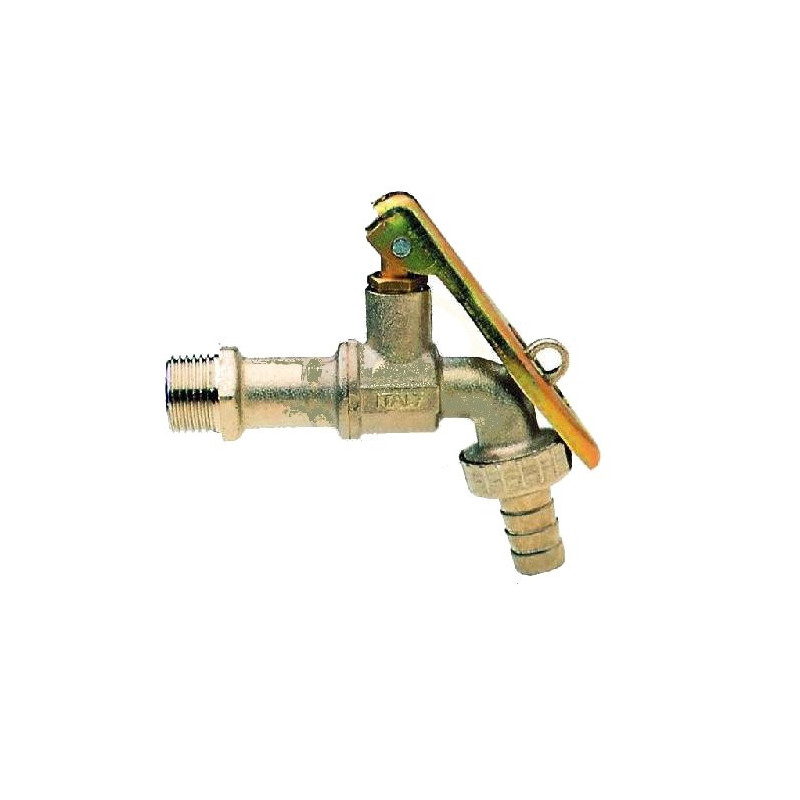 Rubinetto Portagomma Sfera con Porta Lucchetto 1/2"