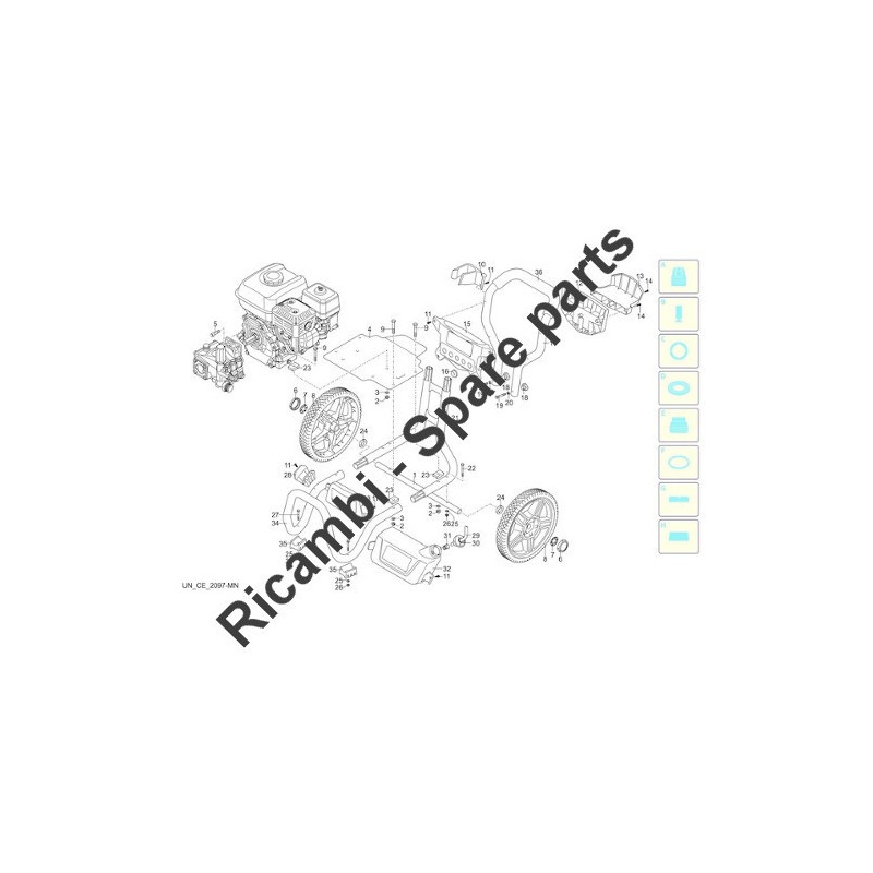 Annovi & Reverberi Parts for Pressure Washer AR KDB 940