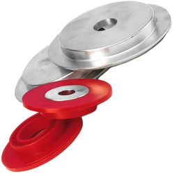 Pair of Aluminum Flanges From 100 hole to 25/20 for Flap Wheels
