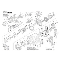 Bosch Spare Parts for Percussion Drill GSB 19-2 RE
