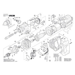 Bosch Spare Parts for Percussion Drill GSB 162-2 RE