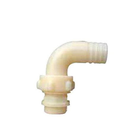 Curved Nylon hose fitting 3 pieces 1"x25