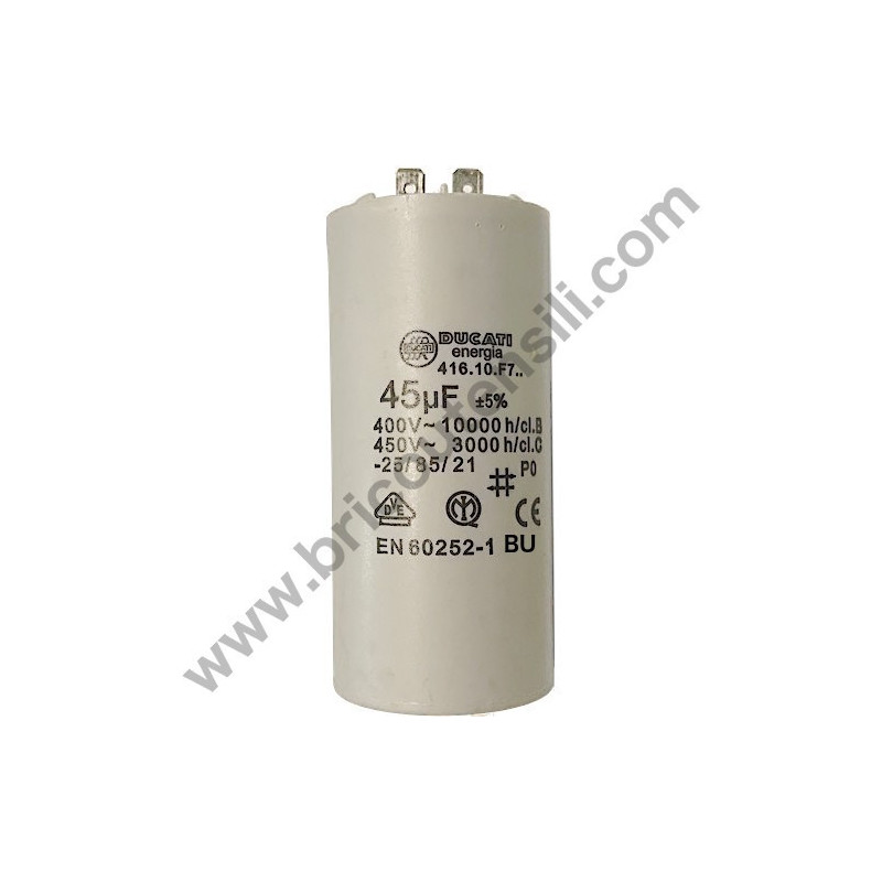 Condensatore 45mF 450V per Idropulitrice Lavor BEST 24
