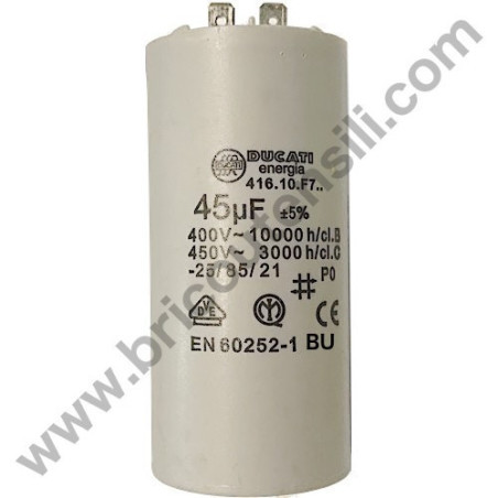 Condensatore 45mF 450V per Idropulitrice Lavor BEST 24