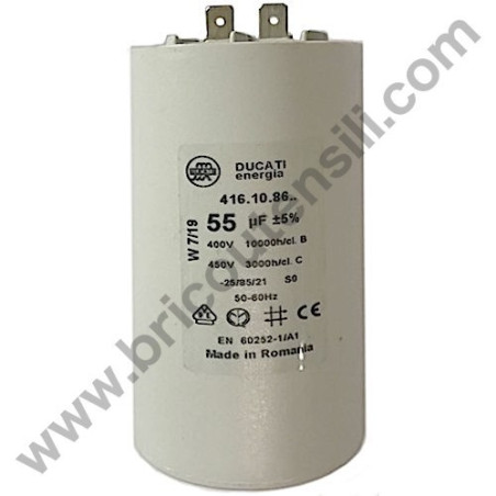 Capacitor 55mF 450V for Pressurte Washer Lavor GIANT 24