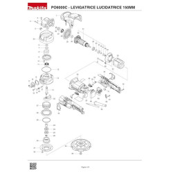 Ricambi Makita per Lucidatrice PO6000C
