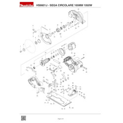 Makita Spare Parts for Circular Saw HS6601J
