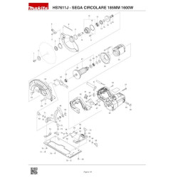 Makita Spare Parts for Circular Saw HS7611J