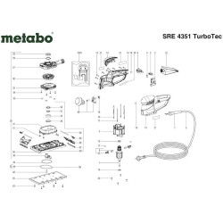 Ricambi Metabo per Levigatrice Orbitale SRE 4351 TurboTec