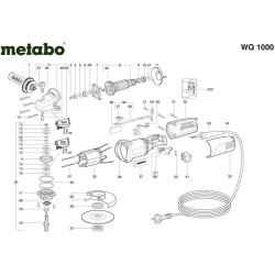 Metabo Spare Parts for Angle Grinder WQ 1000