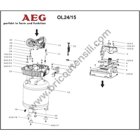 Ricambi AEG per Compressore OL24/15
