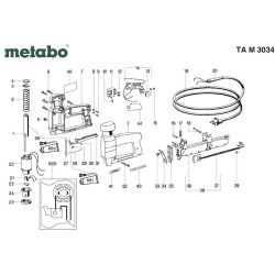 Ricambi Metabo per Graffettatrice Inchiodatrice TA M 3034