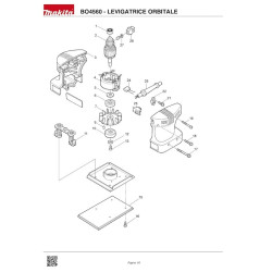 Ricambi Makita per Levigatrice BO4560