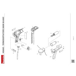 Ricambi Makita per Termosoffiatore HG650C
