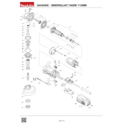 Makita Spare Parts for Angle Grinder GA4540C