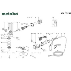 Metabo Spare Parts for Angle Grinder WX 22-230 - 06459001