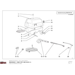 Lavor Original Parts for Pressure Cleaner NPX 1400 - 8.605.0048