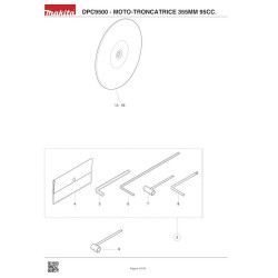 Makita Spare Parts for Power Cutter DPC9500