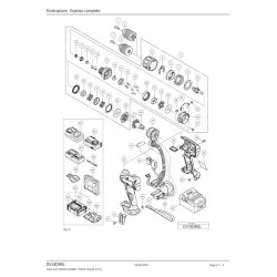 Hitachi Spare Parts for Cordless Impact Driver Drill DV18DBSL