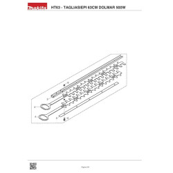 Dolmar Spare Parts for Electric Hedge Trimmer HT63