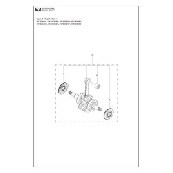 McCulloch Spare Parts for Chain Saw CS 340 - CS 380