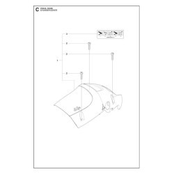 McCulloch Spare Parts for Chain Saw CS 340 - CS 380