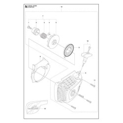 McCulloch Spare Parts for Chain Saw CS 340 - CS 380