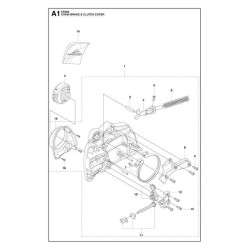 McCulloch Spare Parts for Chain Saw CS 340 - CS 380