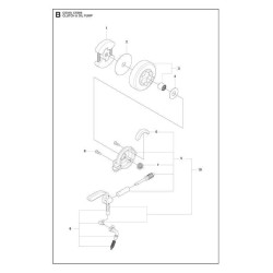 McCulloch Spare Parts for Chain Saw CS 340 - CS 380