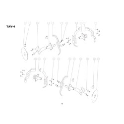 Meccanica Benassi Spare Parts for Tiller RL 113