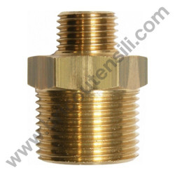 Raccordo Giunzione Tubi 1/4" M x M22 per Idropulitrici Lavor