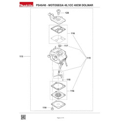 Dolmar Spare Parts for Chainsaw PS45/40