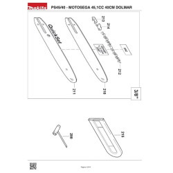 Ricambi Dolmar per Motosega PS45/40