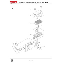 Ricambi Dolmar per Motosega TCS-2801S
