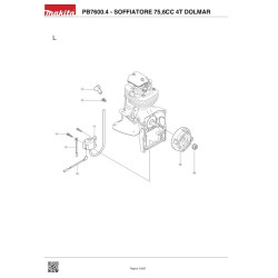 Dolmar Spare Parts for Blower PB7600.4