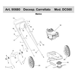 Ama Spare Parts for Whelled Brushcutter DC560