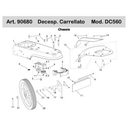 Ama Spare Parts for Whelled Brushcutter DC560