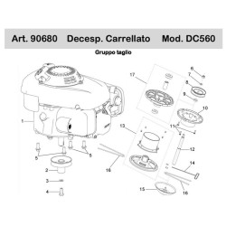 Ricambi Ama per Decespugliatore Carrellato con Ruote DC560