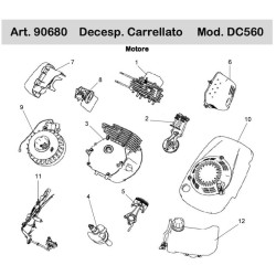 Ama Spare Parts for Whelled Brushcutter DC560