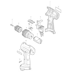 Maktec Spare Parts for Cordless Drill MT063