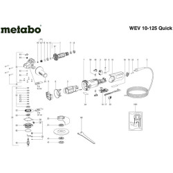Ricambi Metabo per Smerigliatrici Angolari L 3709-L10-10-LE 9-10