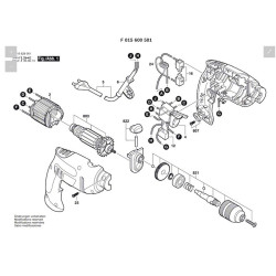 Skil Spare Parts for Percussion Drill 6005 - F 015 600 501