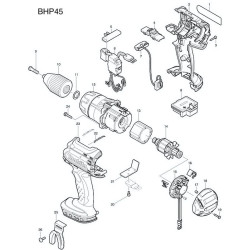 Ricambi Makita per Trapano Avvitatore a Batteria BHP451 18v Li-ion