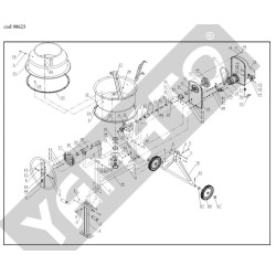 Yamato Spare Parts for Electric Concrete Mixer HCM 650