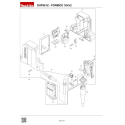 Makita Spare Parts for Pruning Scissor DUP361Z