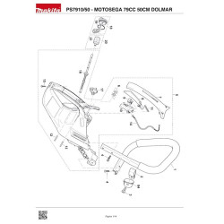 Dolmar Spare Parts for Engine Chainsaw PS7910/50