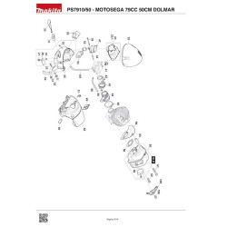 Dolmar Spare Parts for Engine Chainsaw PS7910/50