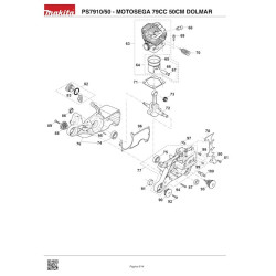 Dolmar Spare Parts for Engine Chainsaw PS7910/50