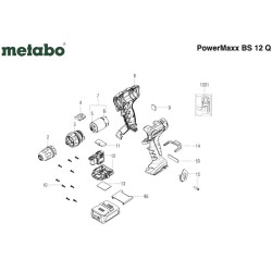 Metabo Spare Parts for Cordless Drill PowerMaxx BS 12 Q